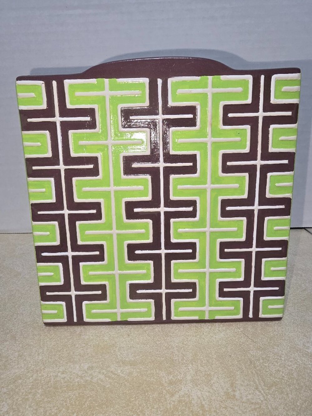One of a kind hand painted Jonathan Adler designed decorative ceramic/porcelain